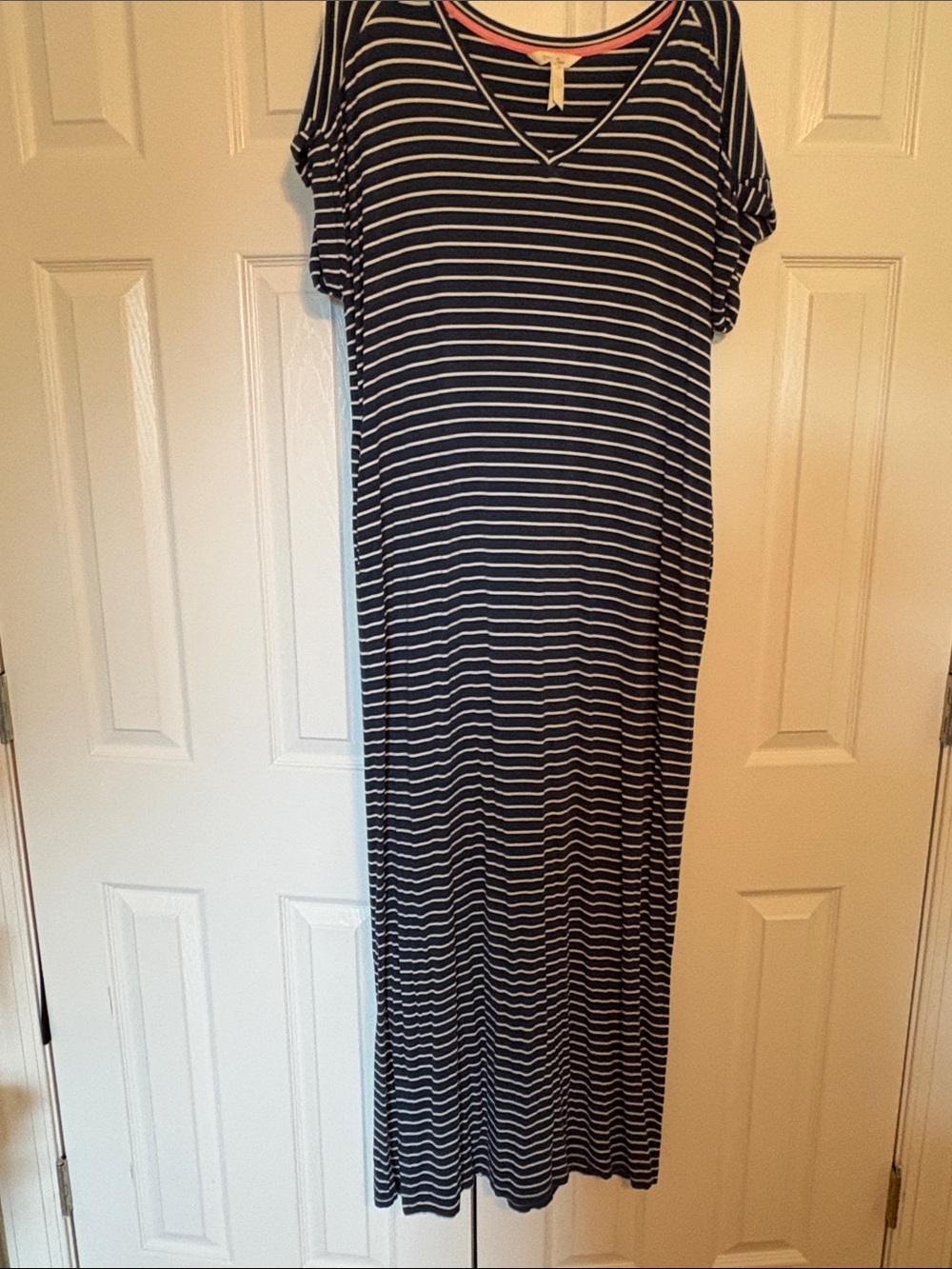 Matilda Jane Blue and White Striped Maxi Dress